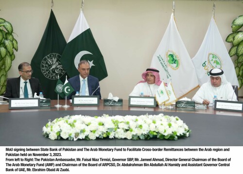 SBP, Arab Monetary Fund sign MoU to facilitate cross-border remittances