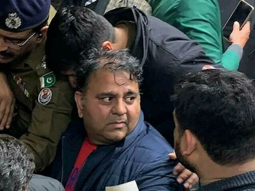 Fawad Chaudhry &lsquo;arrested&rsquo; in Islamabad: wife