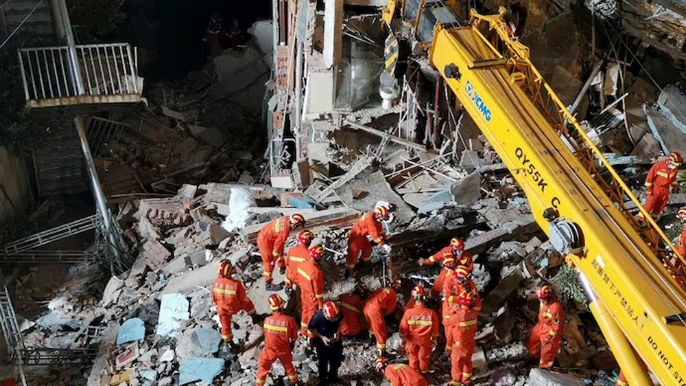 Four killed in building collapse in China&rsquo;s Wenzhou city