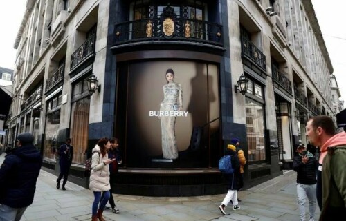 Britain&rsquo;s Burberry hit by slowdown in luxury spending