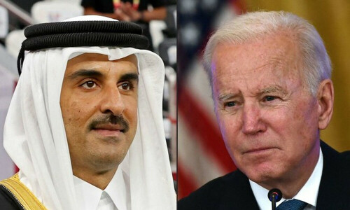 Biden, Qatar&rsquo;s emir discuss hostages, developments in Gaza