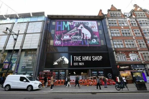 A century after debut, UK music store HMV makes Oxford Street return
