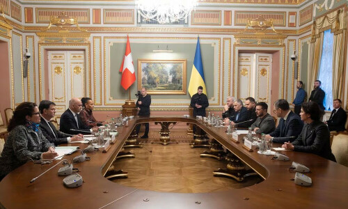Swiss president pledges more support for Ukraine in Kyiv visit