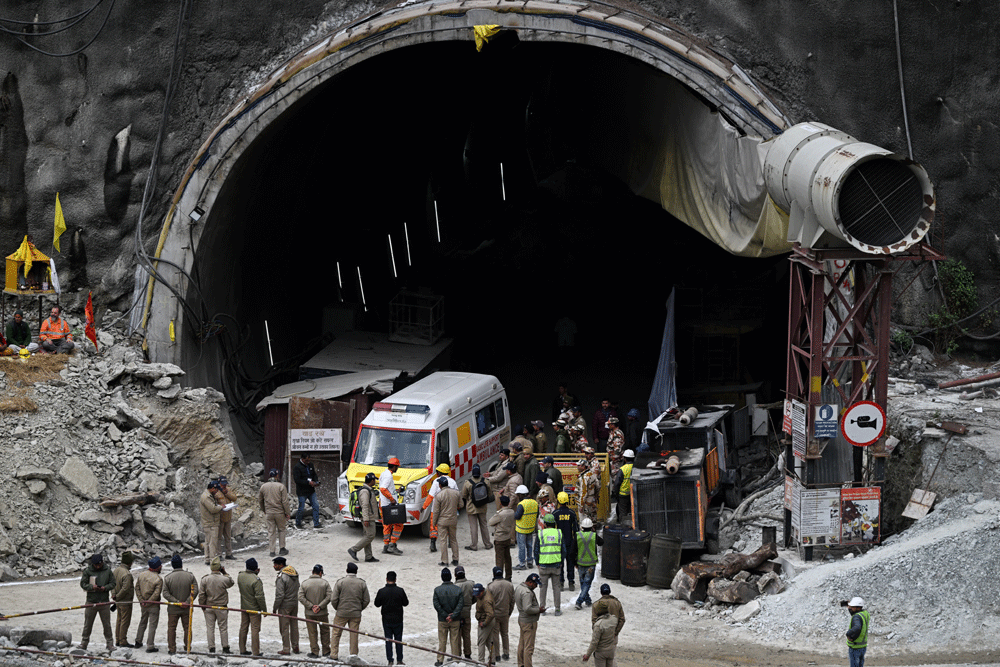 Indian rescuers on verge of bringing 41 trapped in tunnel out
