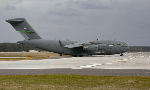 US sends first of three military planes with Gaza aid
