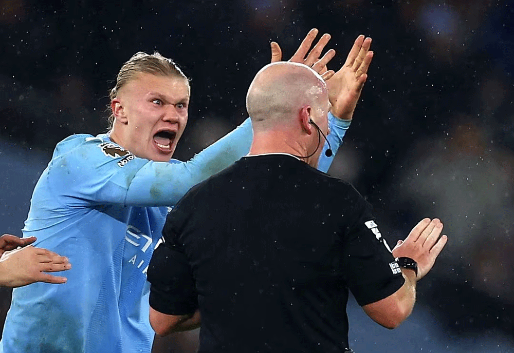 Referee made mistake by stopping play for foul on Haaland: Webb