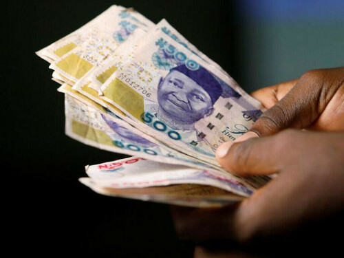 Nigerian naira falls to record low on official market