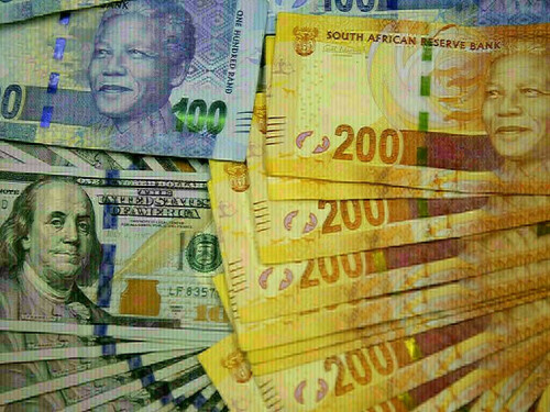 South African rand tracks dollar with no domestic data due