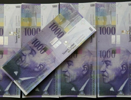 Swiss franc hits strongest against dollar since Jan 2015
