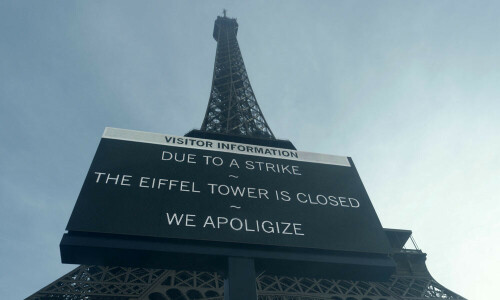 Eiffel Tower closed as staff go on strike