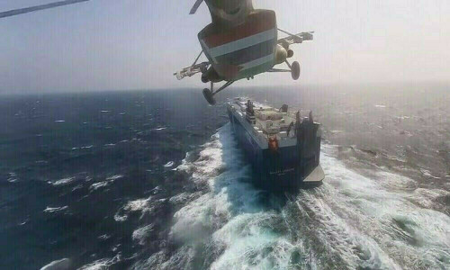 US military says sank three Houthi vessels that attacked container ship in Red Sea