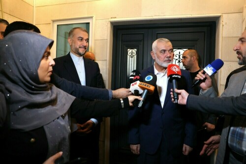 Hamas chief urges Blinken to focus on ending Israeli 'aggression'