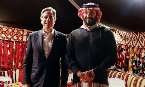 Blinken meets Saudi crown prince before heading to Israel