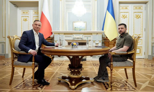 Ukraine&rsquo;s Zelenskiy spoke with Poland&rsquo;s Duda: presidential office
