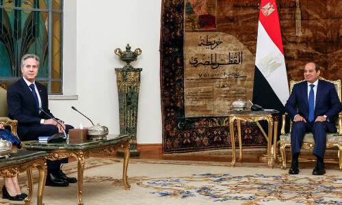 Blinken meets Egypt&rsquo;s Sisi as Middle East diplomacy tour wraps up