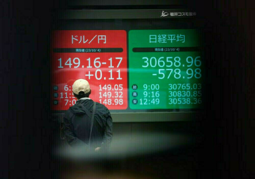 Asian shares bounce on global tech rally, yen loser of the week
