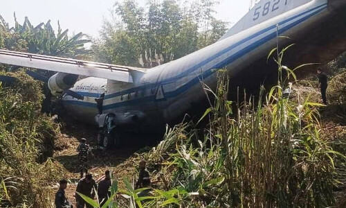 12 injured as Myanmar military plane overshoots India runway