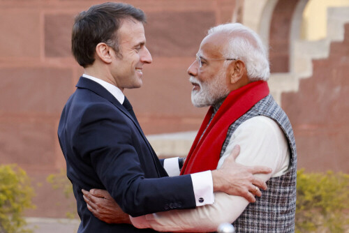 India fetes France’s Macron at annual military parade India fetes France’s Macron at annual military parade