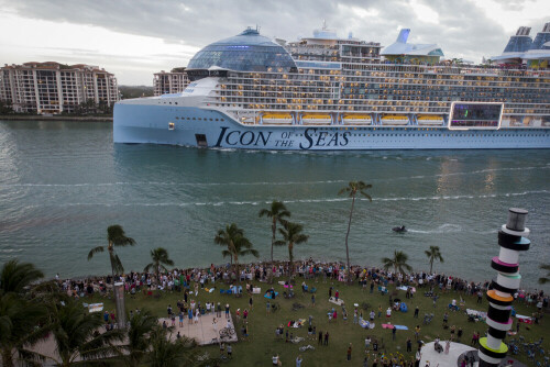Royal Caribbean&rsquo;s &lsquo;Icon,&rsquo; world&rsquo;s largest cruise ship, sets sail