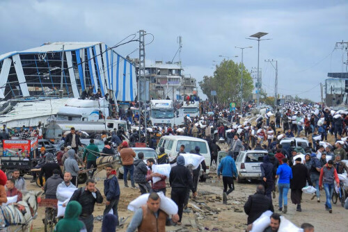 More Palestinians displaced as Israel battles Hamas in south Gaza