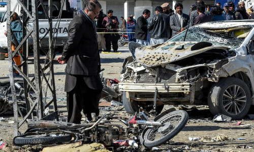 Islamic State group claims bombing in Pakistan&rsquo;s Pishin district