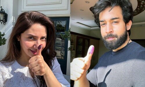 Celebrities exercise right to vote