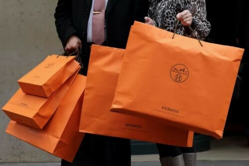 Hermes&rsquo; shares reach record high as booming sales outpace rivals