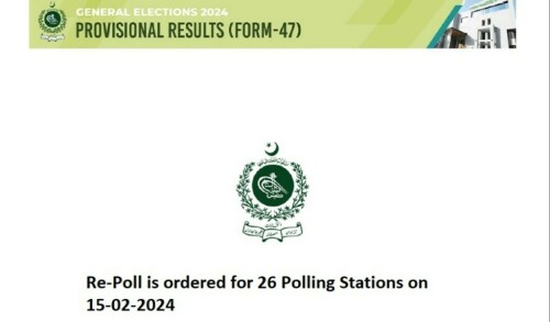 ECP orders re-polling in NA-88 Khushab on February 15