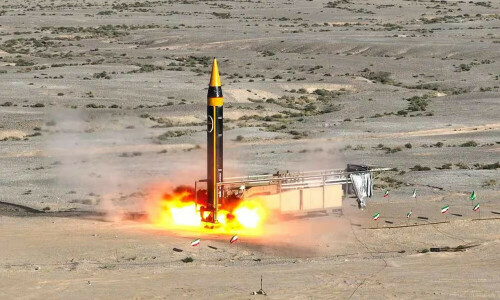 Iran fires first ship-based long-range ballistic missiles