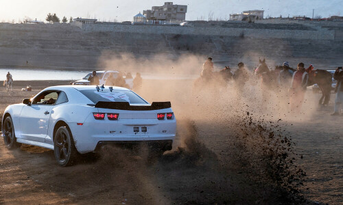 Drifting with purpose: sports car enthusiasts rally in Afghanistan