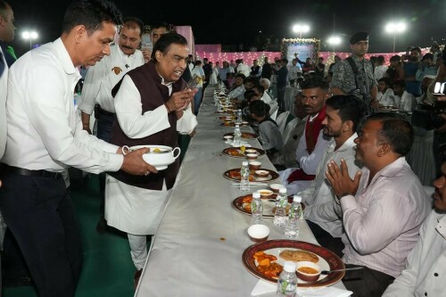 Mukesh Ambani, Asia&rsquo;s richest man, launches lavish pre-wedding party in India