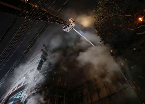 Bangladesh building fire kills at least 43, injures dozens