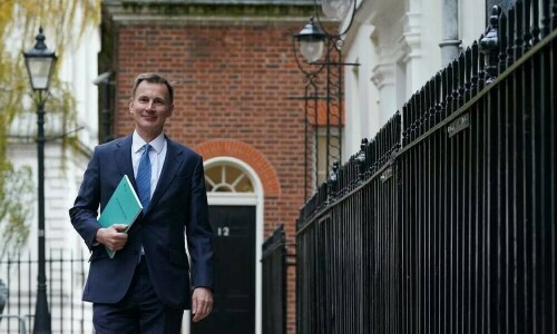 Ahead of UK budget, Hunt says forecasts &lsquo;have gone against us&rsquo;