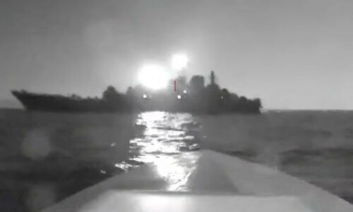 Ukraine says destroyed Russian warship on Black Sea