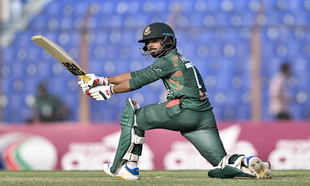 Hridoy&rsquo;s 96 powers Bangladesh to 286-7 against Sri Lanka