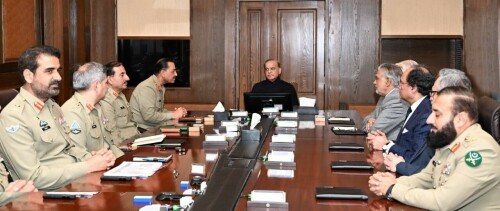 PM Shehbaz, key cabinet members visit GHQ