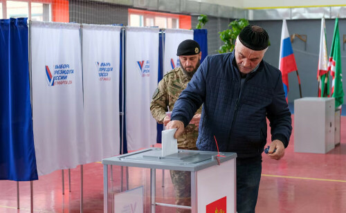 Russia's presidential vote starts final day with accusations of Kyiv sabotage