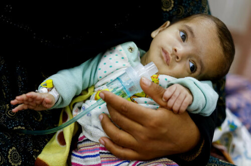 In Gaza, starving children fill hospital wards as famine looms