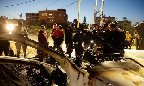 Israeli air strike in West Bank kills three Palestinian fighters
