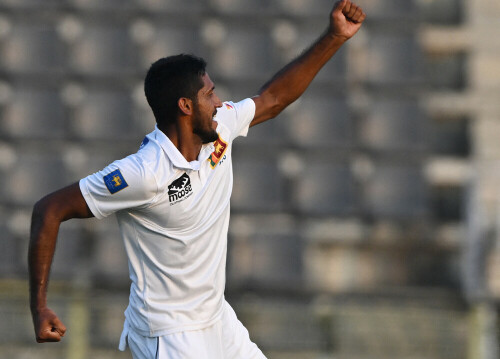 Kasun Rajitha takes five wickets as Sri Lanka crush Bangladesh