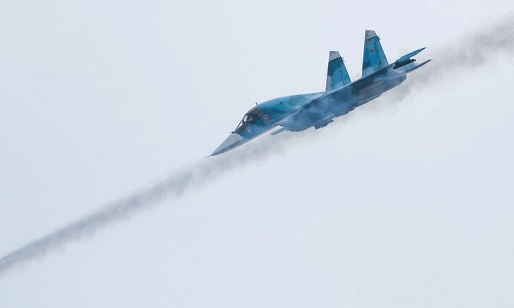 Russian military jet crashes into sea off Crimea