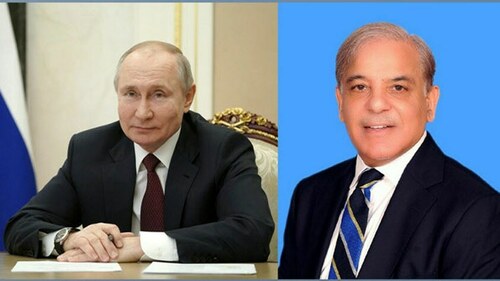 PM Shehbaz felicitates Russian President Vladimir Putin on his re-election