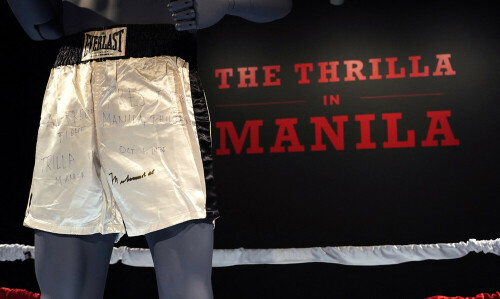 Muhammad Ali&rsquo;s &lsquo;Thrilla in Manila&rsquo; shorts up for auction