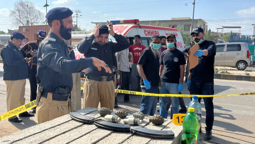 Five Japanese escape unhurt in Karachi suicide blast attack