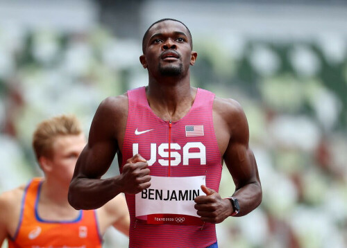 Rai Benjamin turns in solid 400m in return to competition