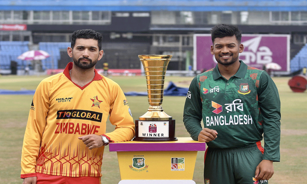 Bangladesh win toss, bowl in first Zimbabwe T20