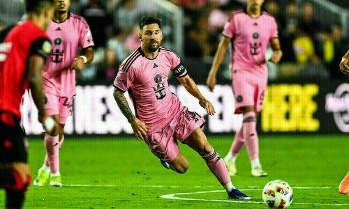 Without Messi, Miami&rsquo;s winning run ends with derby draw