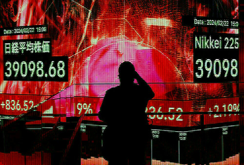 Asia stocks edge up on Nvidia hopes, NZ dollar jumps