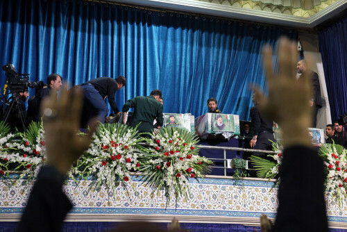 Tens of thousands gather for Raisi funeral procession in Tehran