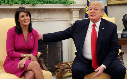 Former Republican presidential contender Nikki Haley says she will vote for Trump